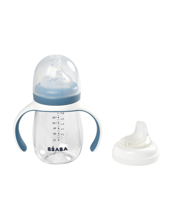Biberon Verre d'apprentissage 2 en 1 - 210 ml (Béaba)