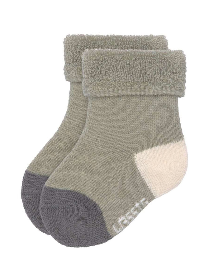 Lot de 3 chaussettes nouveau-né GOTS, Anthracite (Lassig) – Image 3
