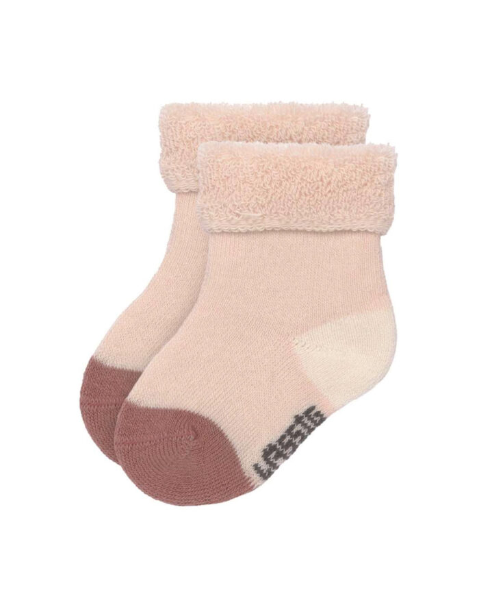 Lot de 3 chaussettes nouveau-né GOTS, Cercles Écru (Lassig) – Image 3