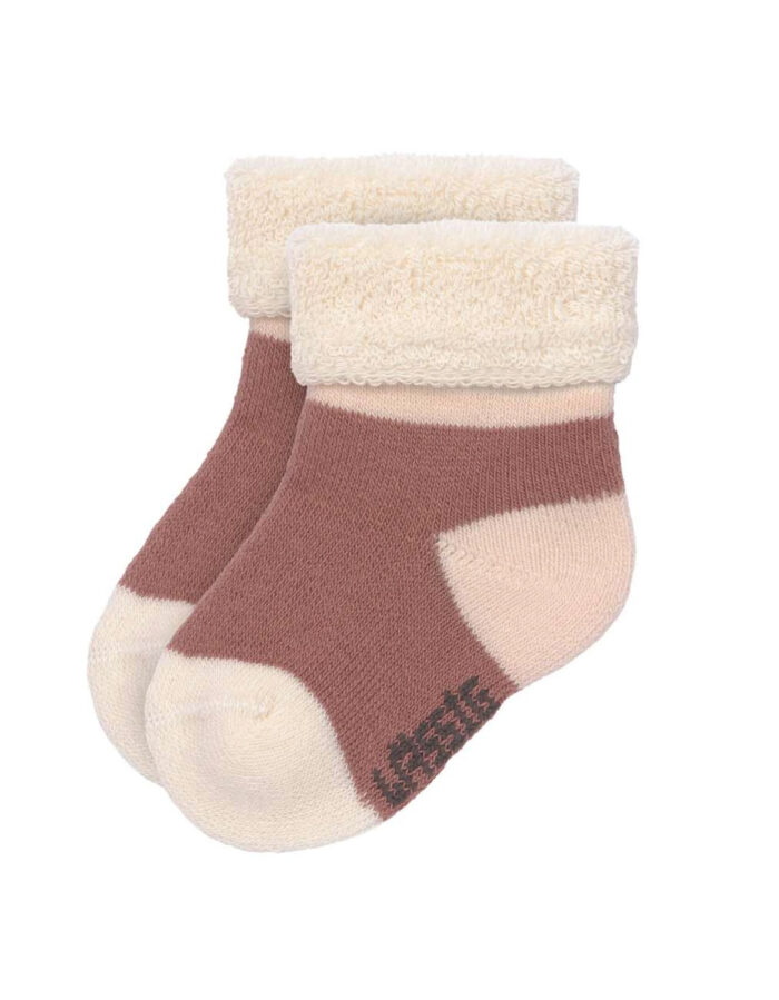Lot de 3 chaussettes nouveau-né GOTS, Cercles Écru (Lassig) – Image 4