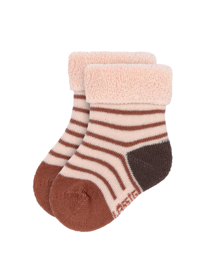 Chaussettes Nouveau-né (3 pcs) GOTS, Tiny Farmer Lilas (Lassig) – Image 4