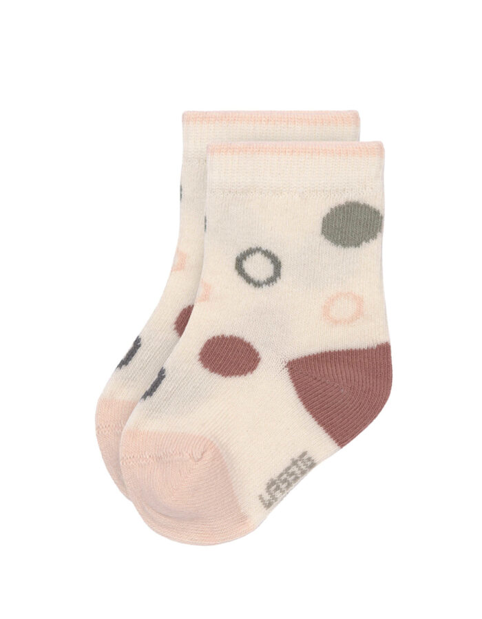 Chaussettes enfants (3 ps.) - GOTS, Rose Poudré Rouille (Lassig) – Image 2