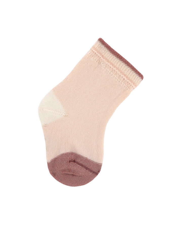 Chaussettes enfants (3 ps.) - GOTS, Rose Poudré Rouille (Lassig) – Image 5