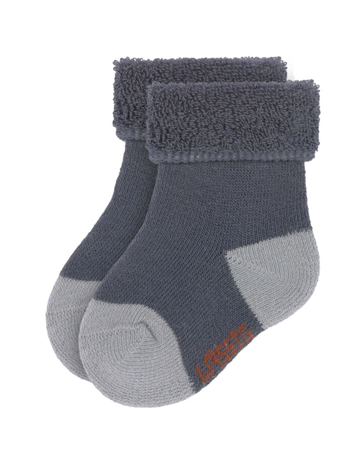 Chaussettes Nouveau-né (3 pcs) GOTS, Tiny Farmer bleu (Lassig) – Image 3