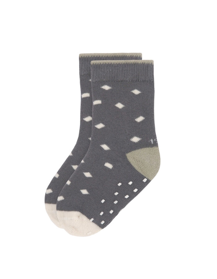 Chaussettes Antidérapantes (2 pcs) Enfants - GOTS, Olive (Lassig) – Image 3