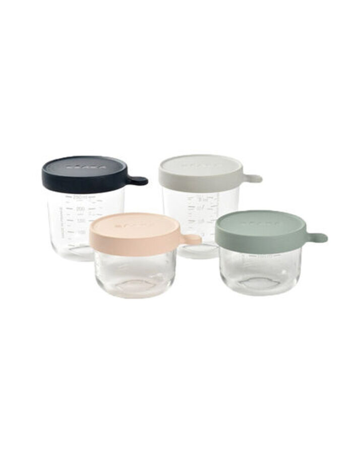 Coffret 4 portions verre 2X 150 ml 2X 250ml (Béaba)