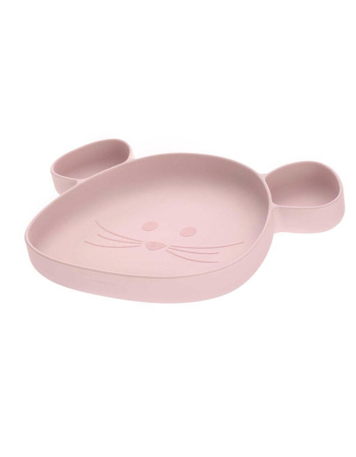 Assiette à compartiments en silicone Little  Chums souris (Lassig) – Image 3