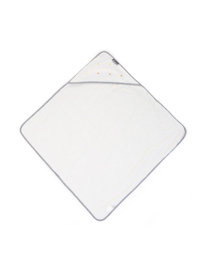 Cape de bain + gant - 80x80 cm jersey gold dots (Childhome) – Image 2