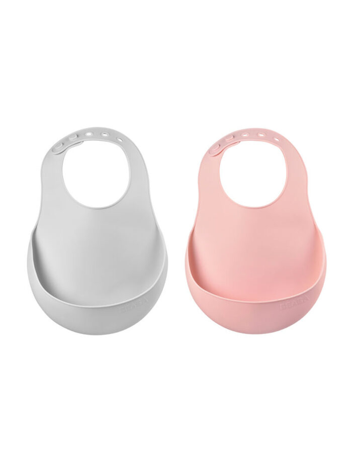 Lot de 2 bavoirs silicone (Béaba)