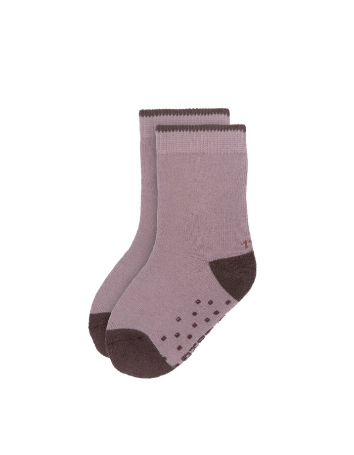Chaussettes Antidérapantes (Lot de 2) Enfants, Tiny Farmer Lilas (Lassig) – Image 2