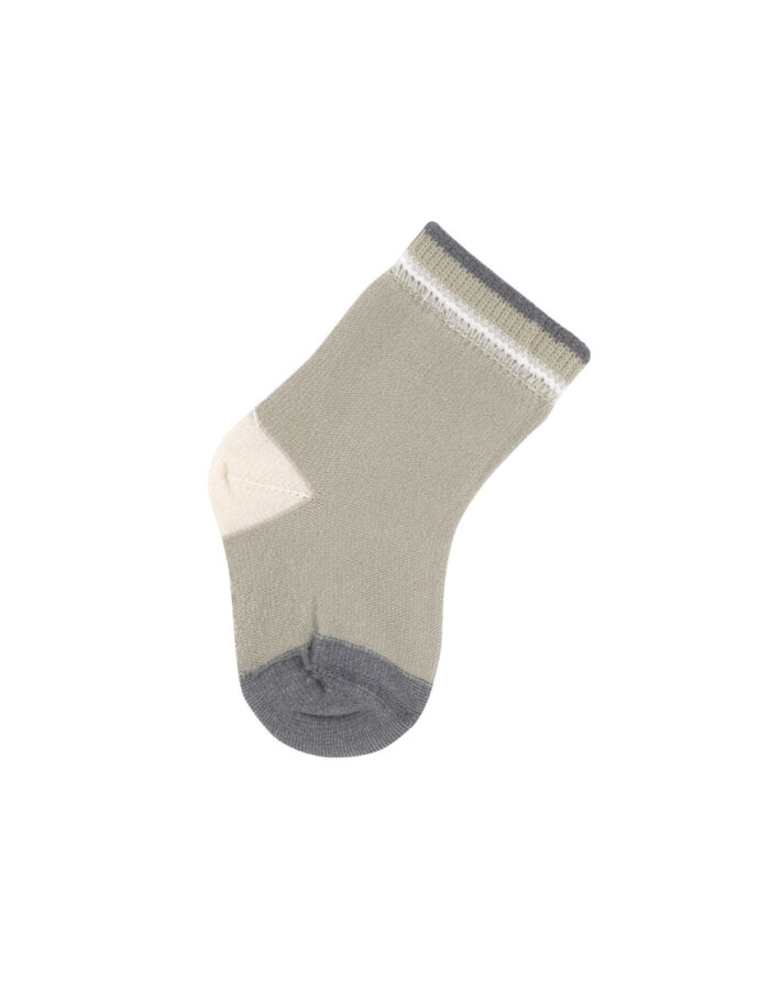 Chaussettes enfants (3 ps.) - GOTS, Anthracite Olive (Lassig) – Image 5