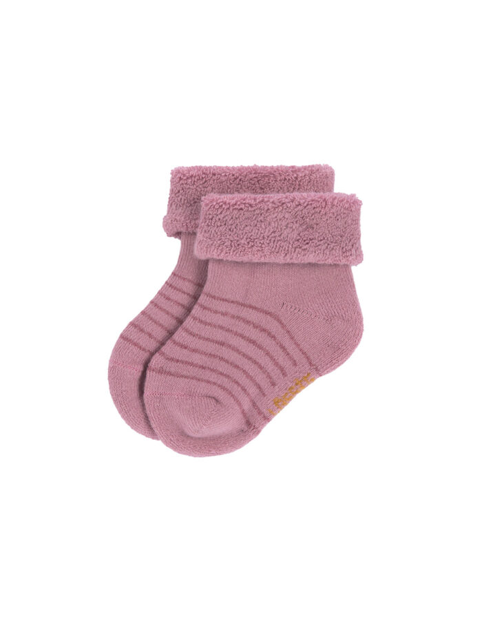 Lot de 3 chaussettes nouveau-né, bois de rose (Lassig) – Image 3