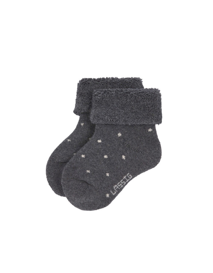 Lot de 3 chaussettes nouveau-né, gris (Lassig) – Image 4