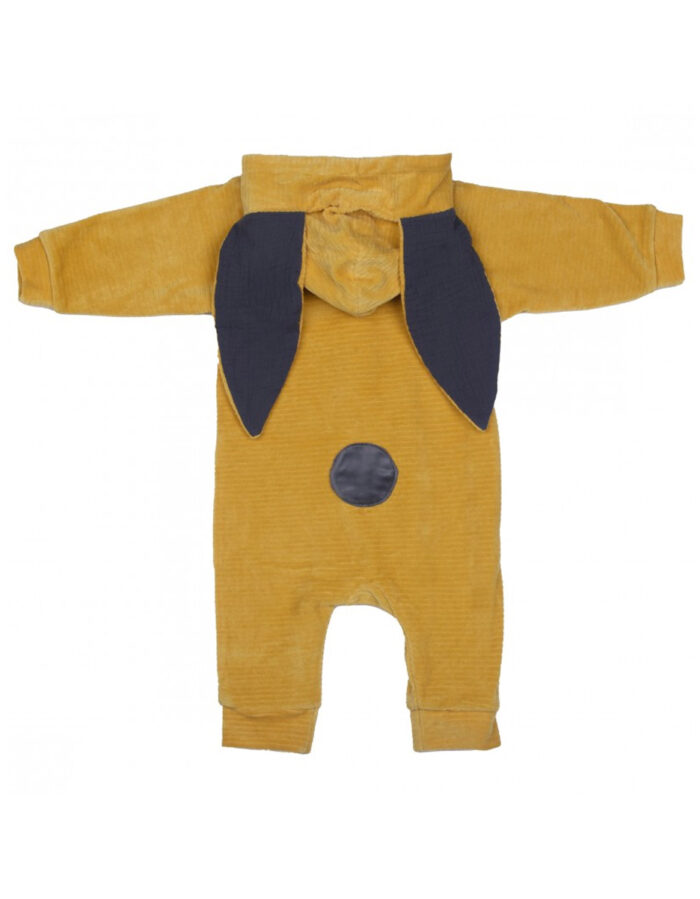 Combi Lapidoux en velours lapin ocre / gris (BB&Co) – Image 2
