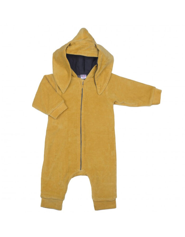 Combi Lapidoux en velours lapin ocre / gris (BB&Co)