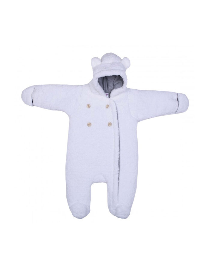 Combi pilote ours en sherpa blanc (BB&Co)