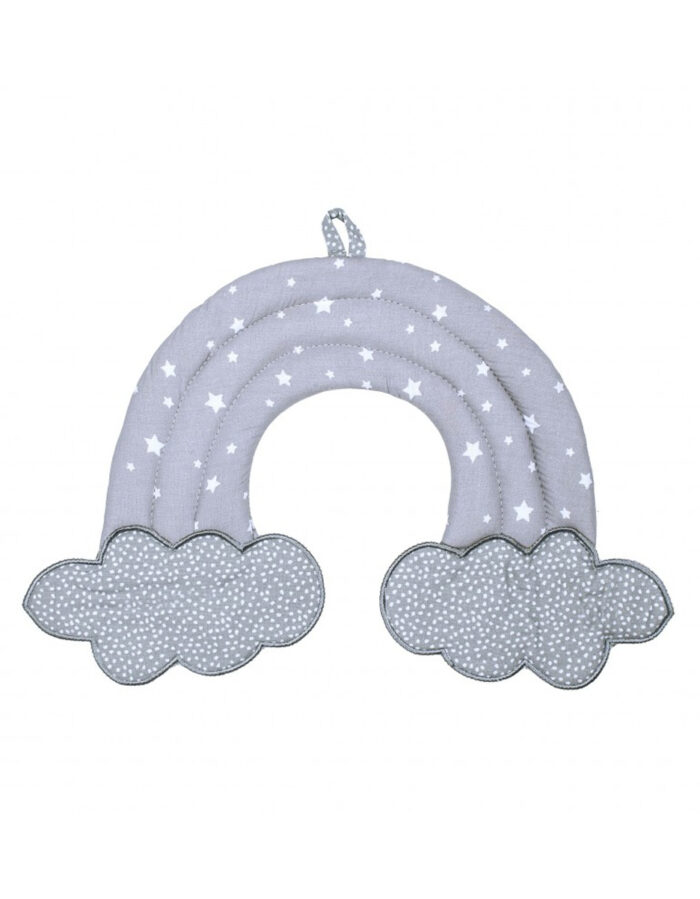 Décoration murale arc-en-ciel - Une Etoile est née - gris/blanc (BB&Co)