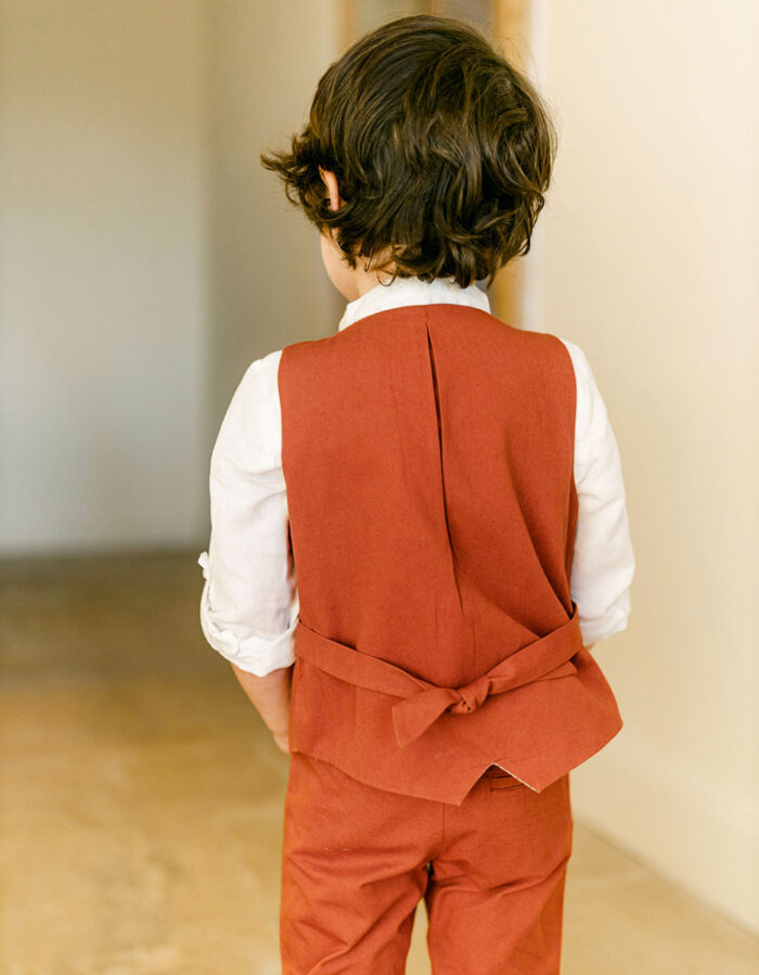 Gilet Gaston Terracotta (Les Petits Inclassables) – Image 2