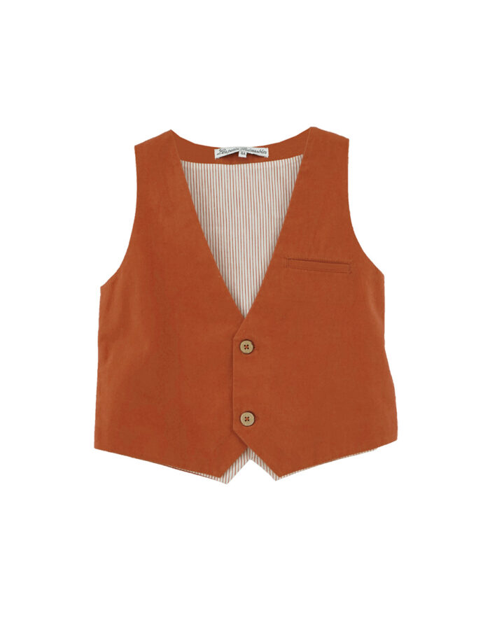 Gilet Gaston Terracotta (Les Petits Inclassables)