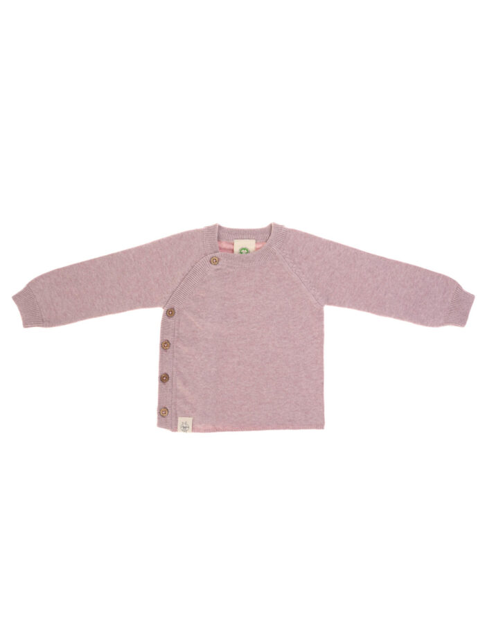 Gilet tricoté GOTS Garden Explorer rose clair (Lassig)