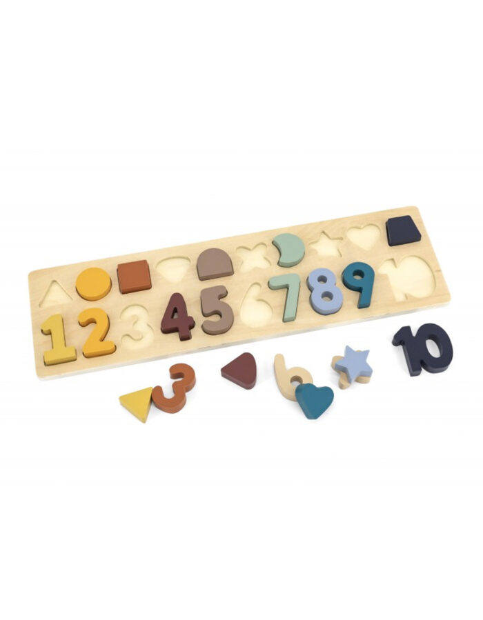 Puzzle en bois chiffres & formes (BB and Co)