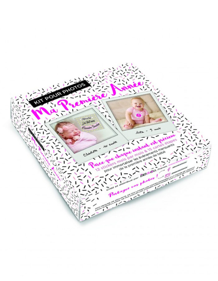 Kit pour photos "Ma Première Année" fille (BB&Co)
