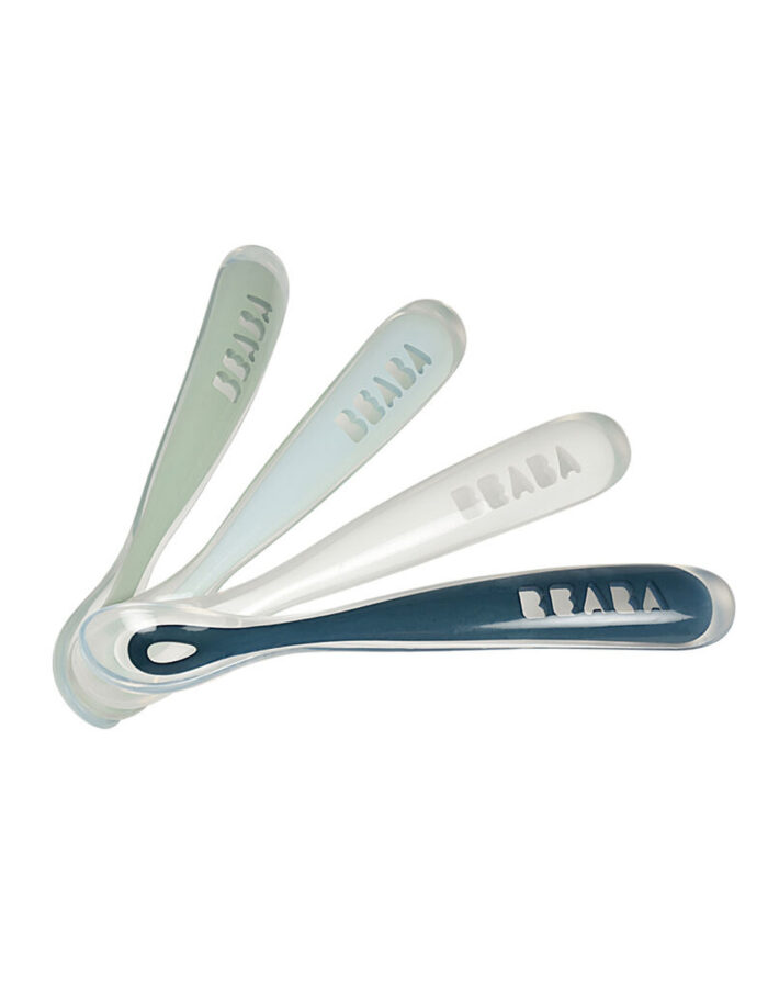 Lot de 4 cuillères 1 er repas soft en silicone (Béaba)