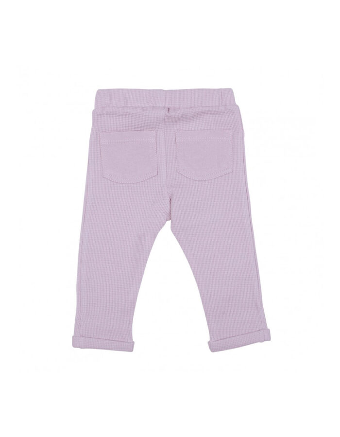 Pantalon legpants en micro nid d'abeille - pétale (BB&Co) – Image 2