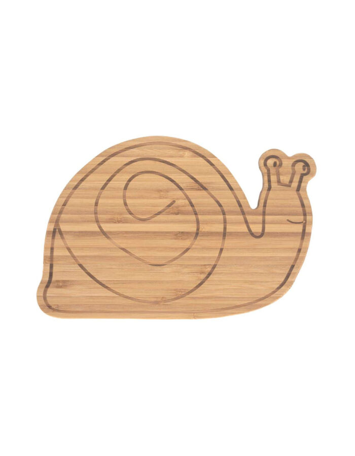 Planche pour petit-déjeuner en bois de  bambou garden explorer escargot (Lassig)