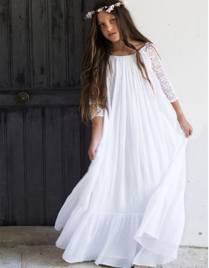 Robe Ava Blanche (Les Petits Inclassables) – Image 2