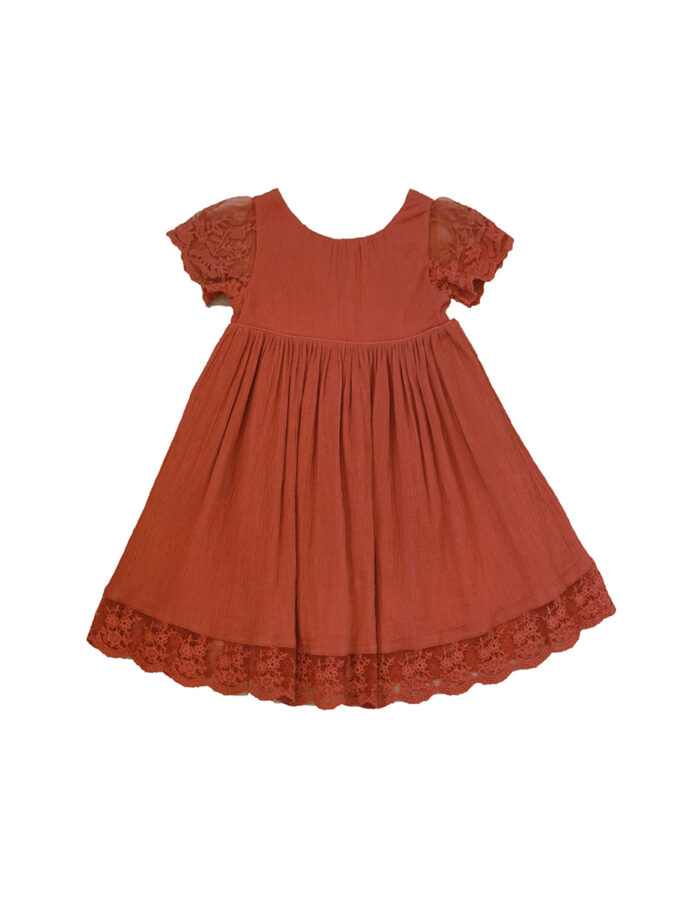 Robe Manon Terracotta (Les Petits Inclassables)