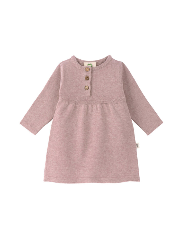 Robe tricotée GOTS Garden Explorer  rose clair (Lassig)