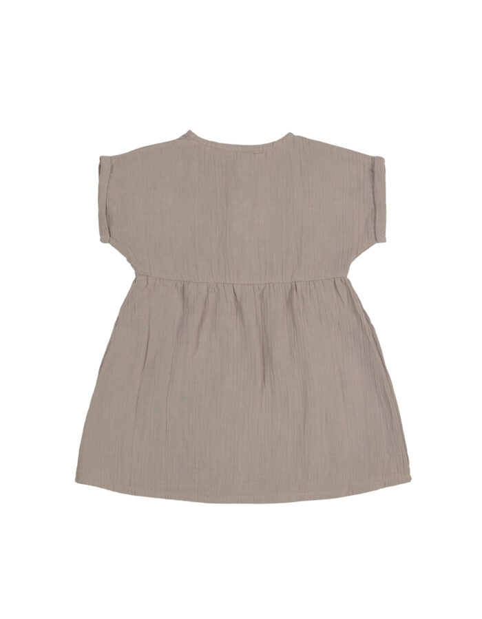 Robe en mousseline GOTS - taupe (Lassig) – Image 2