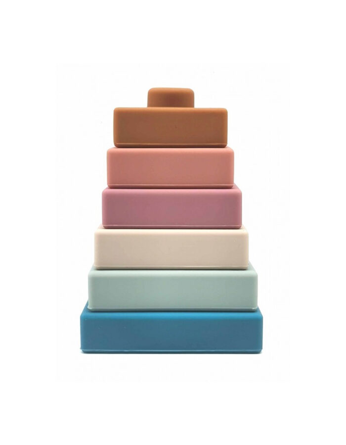 Pyramide carrée à empiler en silicone(BB&Co)
