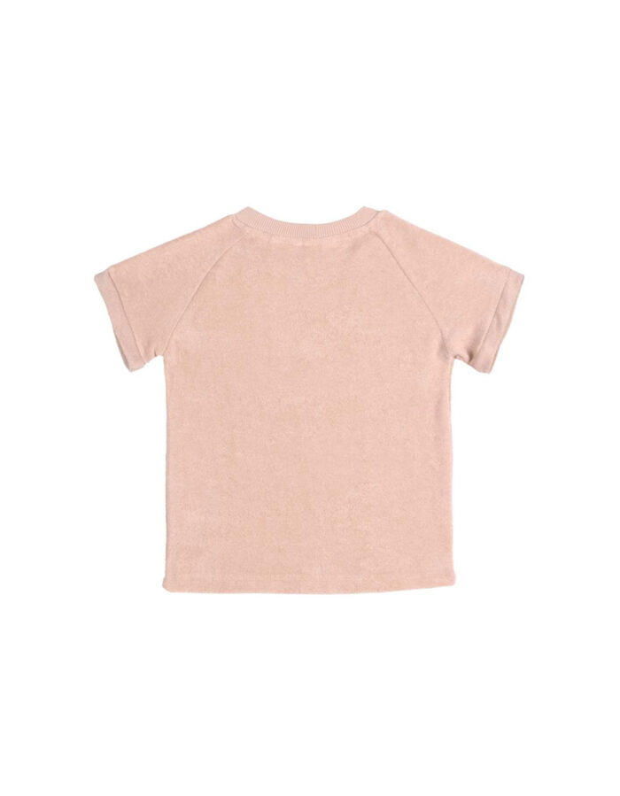 T-shirt manches courtes rose poudré Terry (Lassig) – Image 3