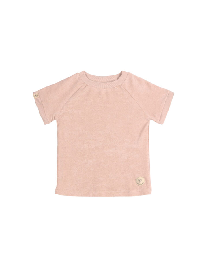 T-shirt manches courtes rose poudré Terry (Lassig)