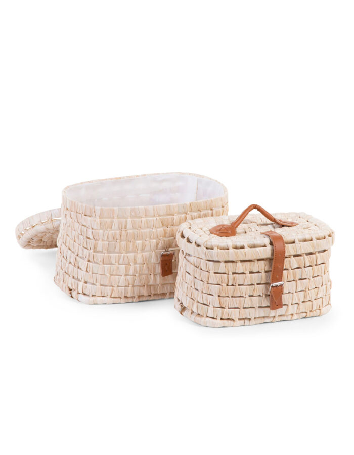 BOÎTES DE RANGEMENT + CEINTURES EN CUIR - FEUILLE MAÏS (Childhome) – Image 2