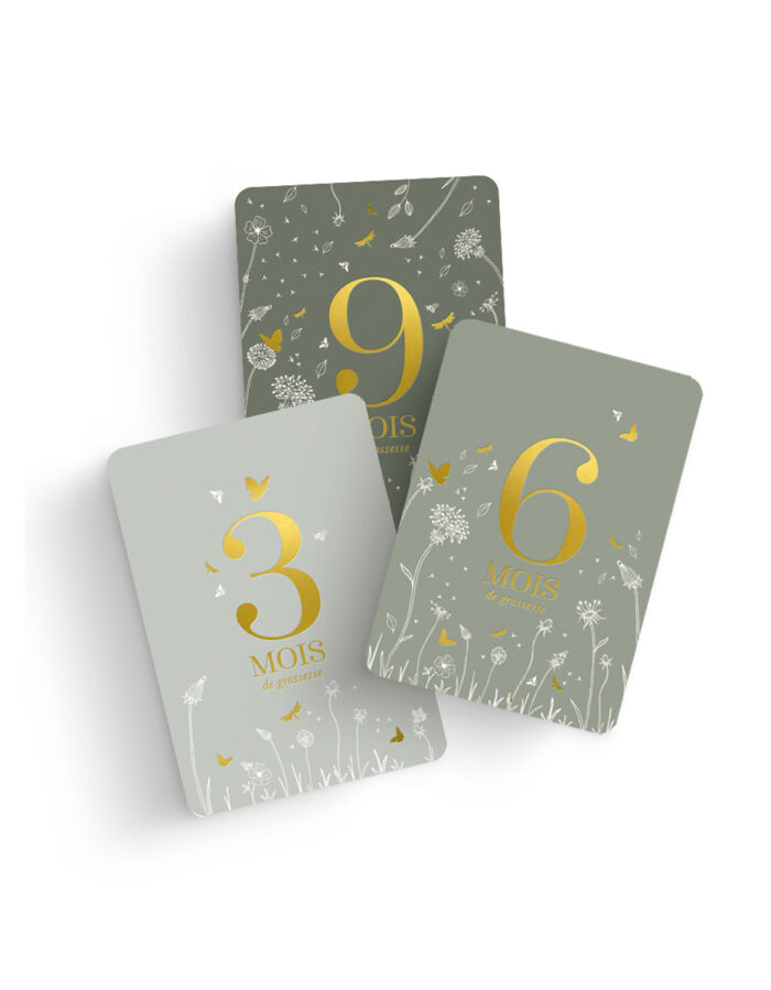 Cartes étapes grossesse Au Jardin (ZAKUW)