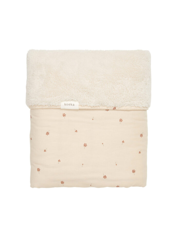 Couverture berceau teddy reversible Grainfield (Koeka)