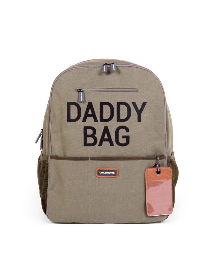 DADDY BAG SAC A DOS À LANGER - TOILE KAKI (Childhome)