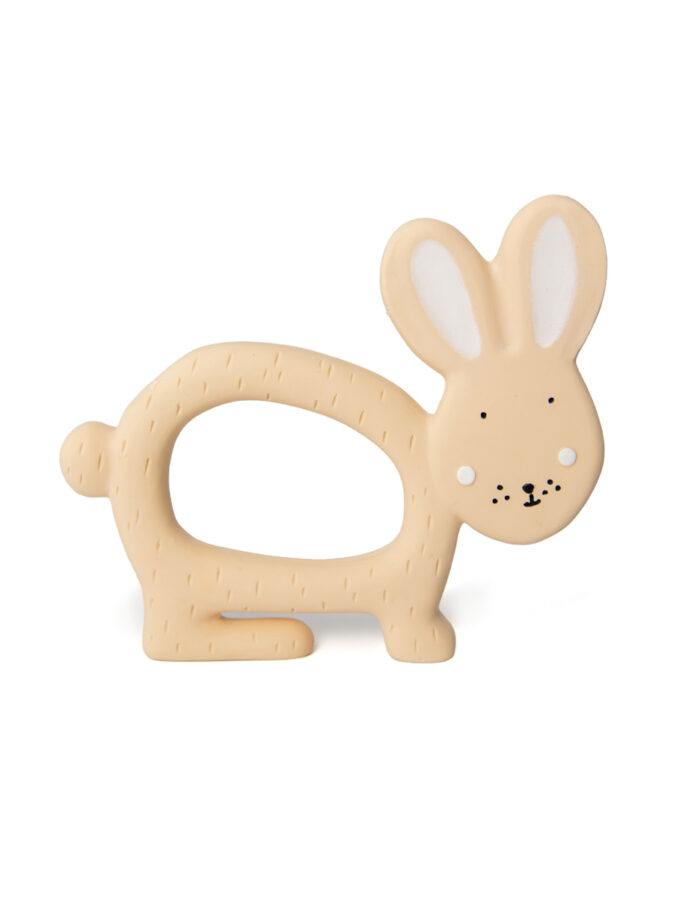 Jouet de préhension en caoutchouc naturel - Mrs. Rabbit (Trixie)