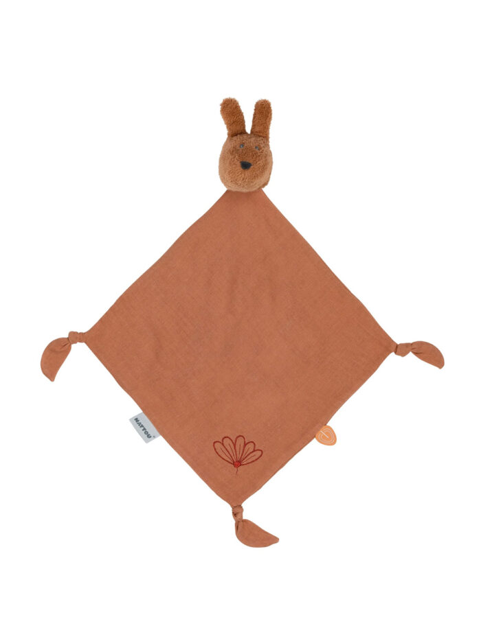Mini-doudou Bonnie Lapin Rouille (Nattou)
