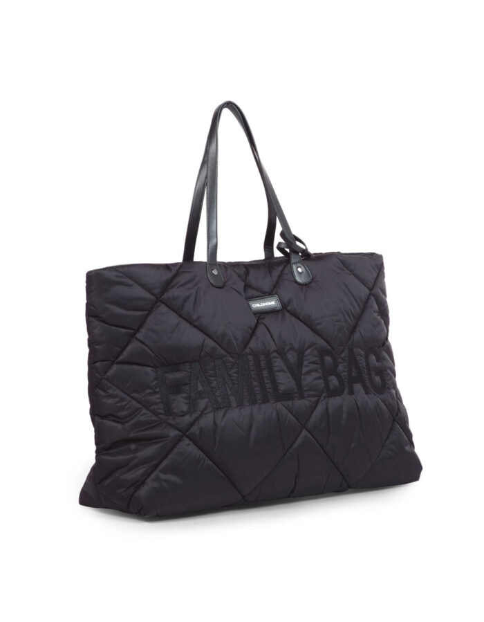 Family Bag Sac à Langer - Matelassé noir (Childhome)