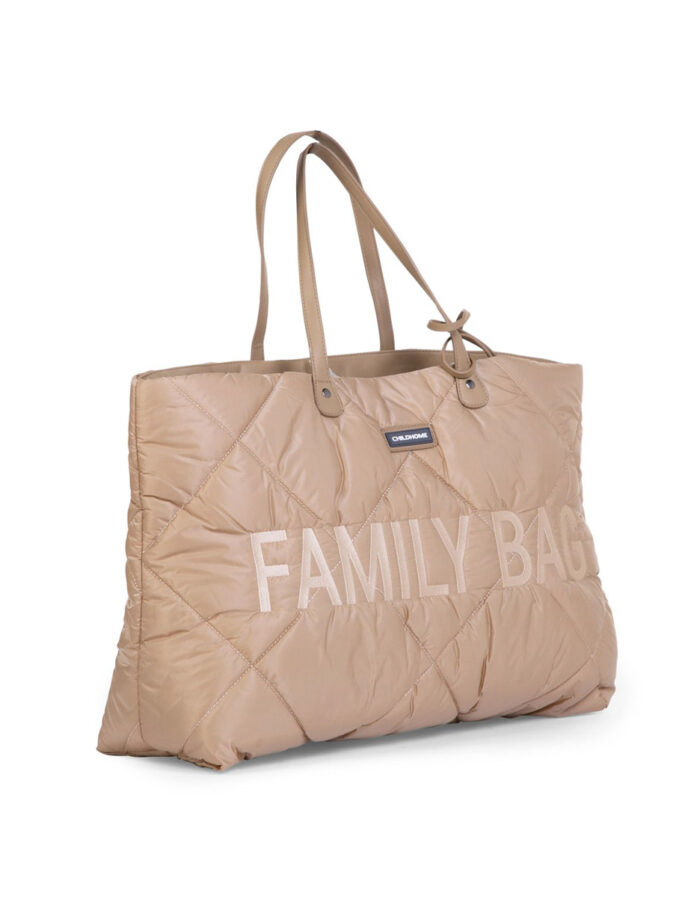 Family Bag Sac à Langer - Matelassé beige (Childhome)