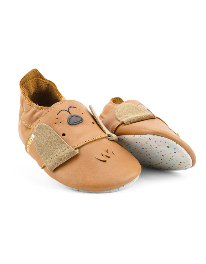 Chaussons en cuir  soft soles - Little Peep Caramel (Bobux) – Image 2