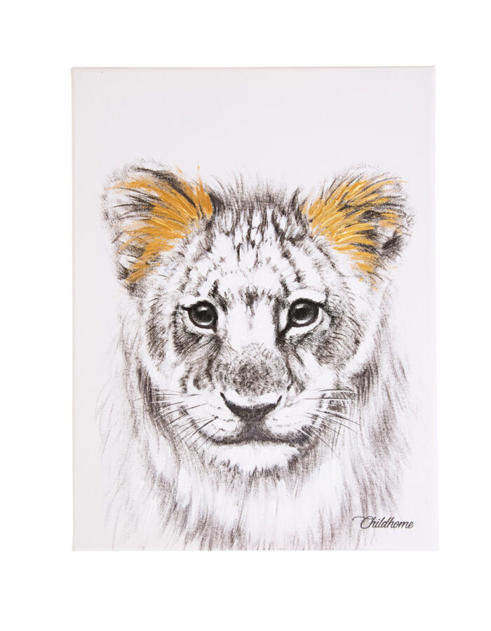 Peinture à l'huile lion (Childhome)