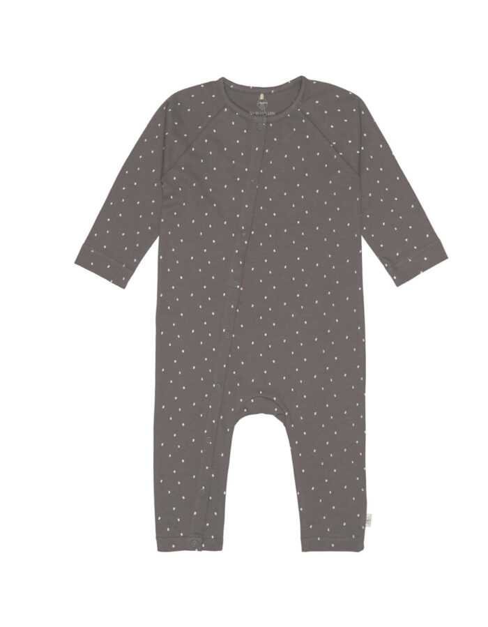 Pyjama Bébé GOTS Pois Anthracite (Lassig)