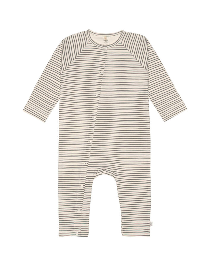 Pyjama Bébé GOTS Rayé Gris Anthracite (Lassig)