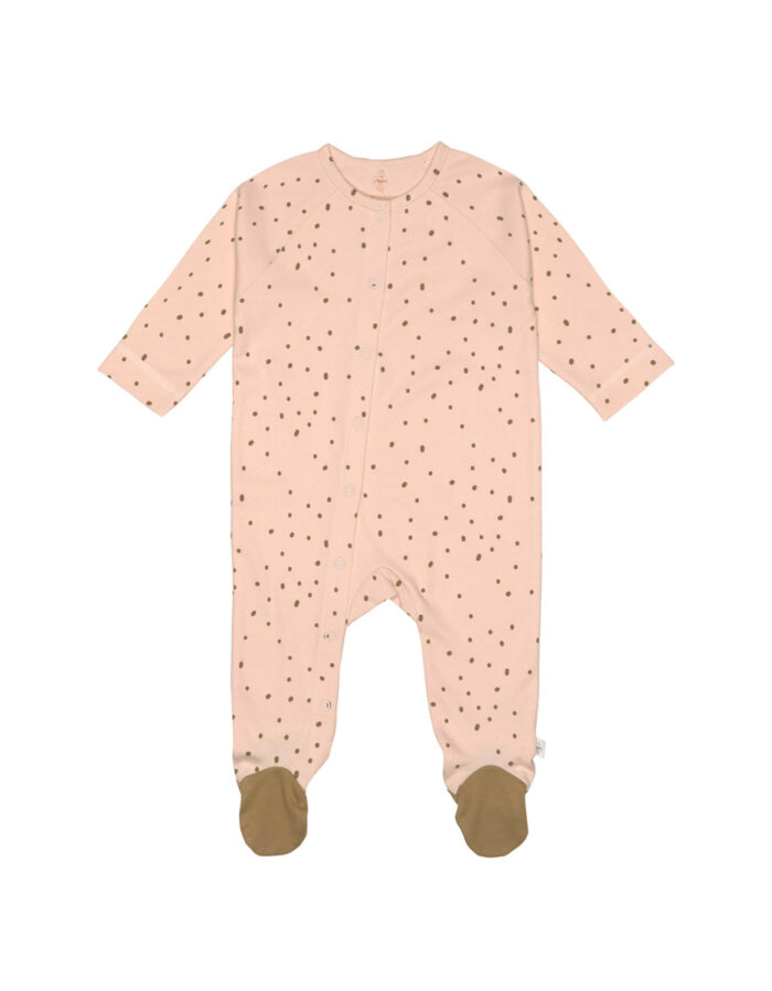 Pyjama avec pieds GOTS rose poudré (Lassig)