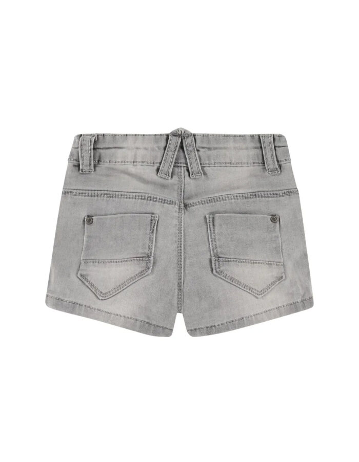 Short fille jeans light grey denim (Babyface) – Image 2